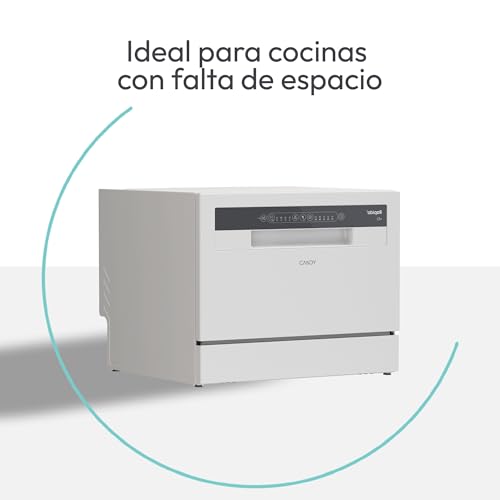 Thumbnail 2 de Candy CP 6E51LW lavavajillas compacto de 6 servicios, 5 ciclos y 51 dB