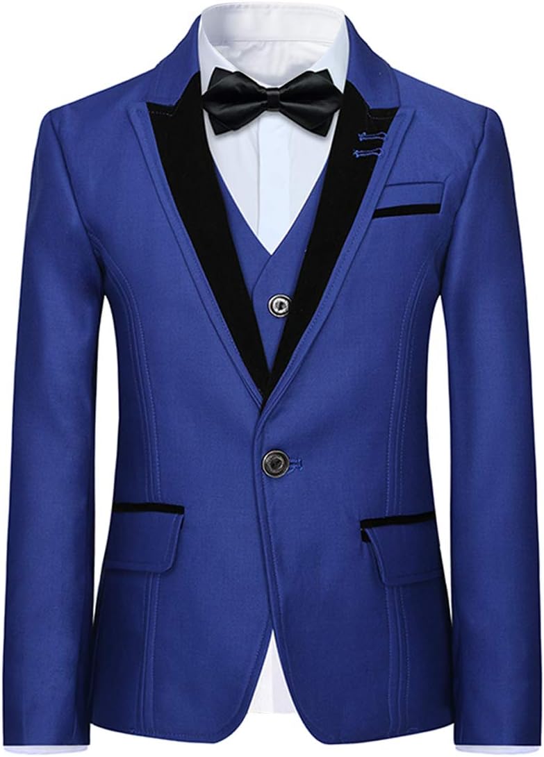Thumbnail 1 de Sliktaa Jungen 3-teiliger Klassisch Slim Fit Hochzeitsanzug: Jacke, Weste & Hose