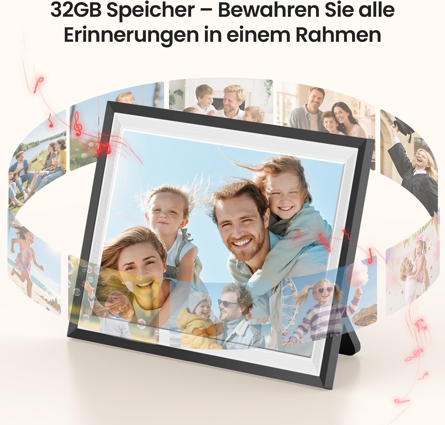 Detalle 2 de Frameo 64 GB – 15,6 Zoll Digitaler Bilderrahmen mit WLAN, Touchscreen und Frameo-App