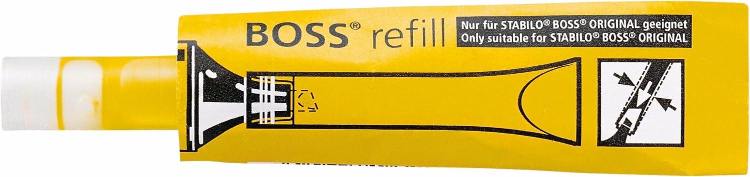 Thumbnail 2 de STABILO BOSS ORIGINAL Refill - Ricarica per Evidenziatore (Giallo) – Confezione da 20