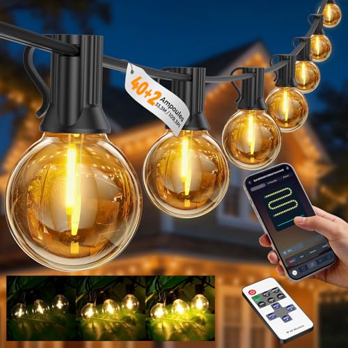 Detalle de Guirlande Lumineuse Exterieure 33,3M - G40 LED avec App & Télécommande par Roravilila