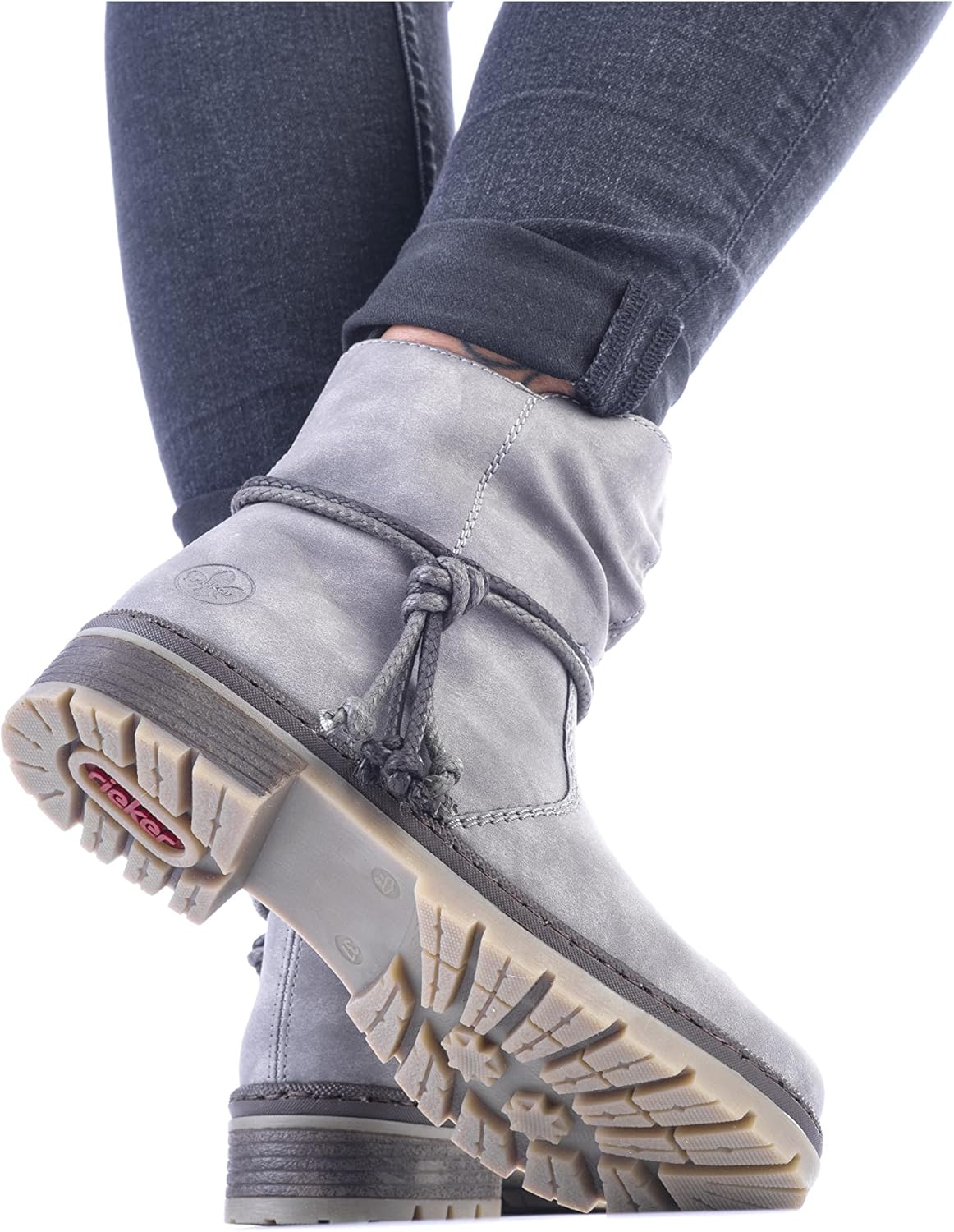 Thumbnail 1 de Rieker Damen Ankle Boots Y7463 – Stiefeletten mit Blockabsatz und Reißverschluss