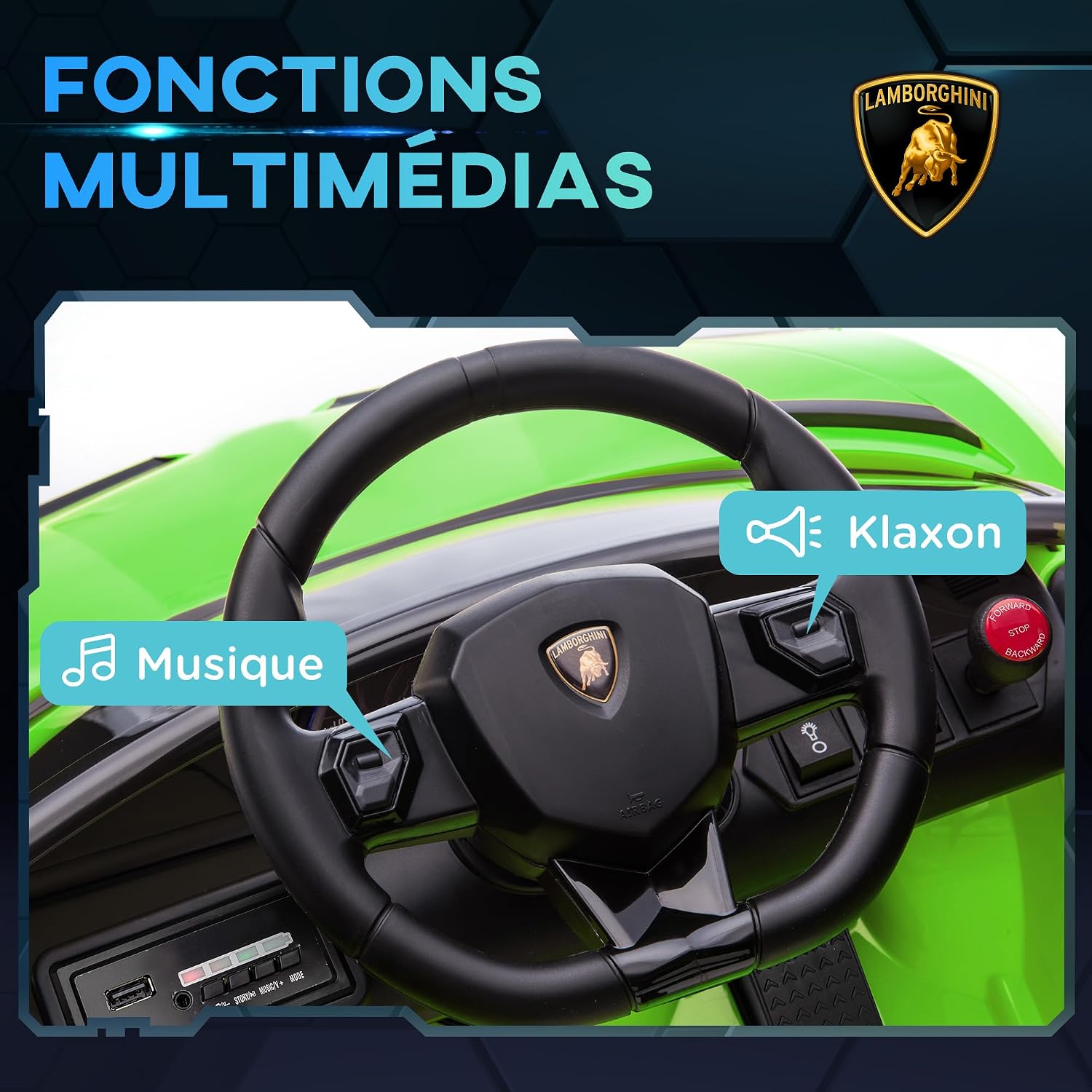 Detalle 2 de Voiture électrique enfant 3-5 km/h