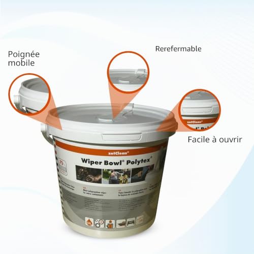 Thumbnail 3 de ZVG zetClean 50130-001 Lingettes nettoyantes pour essuie-glace Polytex Mixte Adulte, Bleu, 25 x 25 cm – 72 pièces