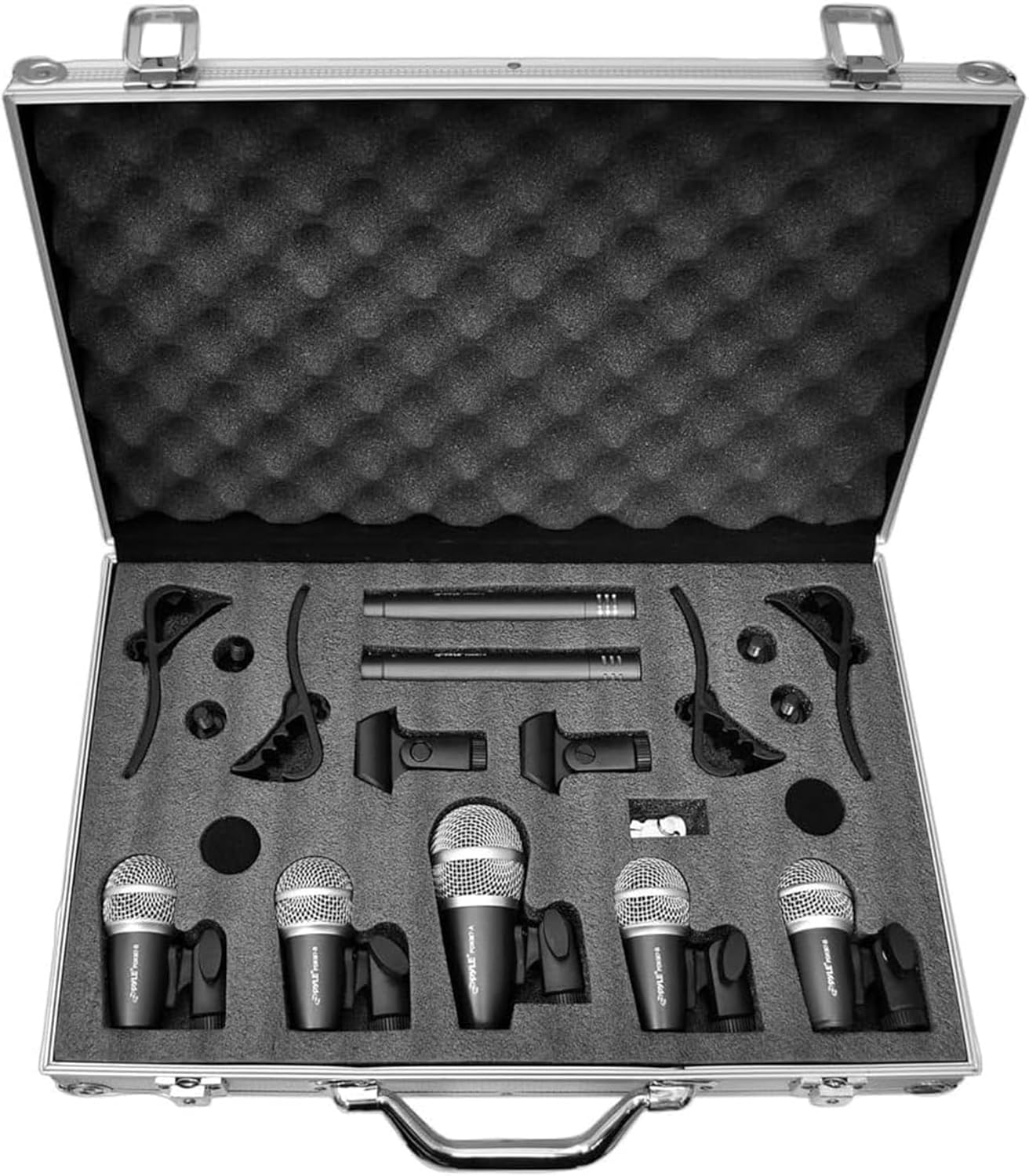 Detalle de Pyle kit micrófonos para batería 7 piezas