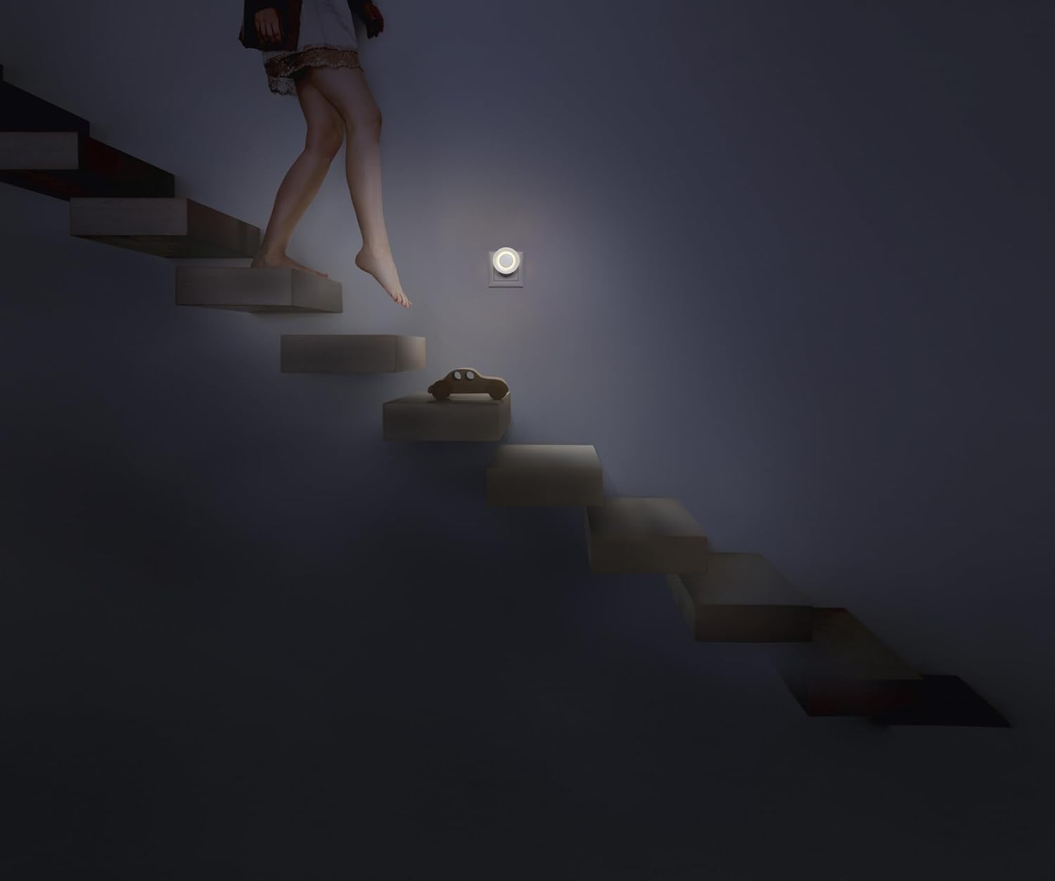Detalle de OSRAM Lunetta Backlight Ellipse Weiß – mobile Leuchte mit Bewegungsmelder und Nachtlicht