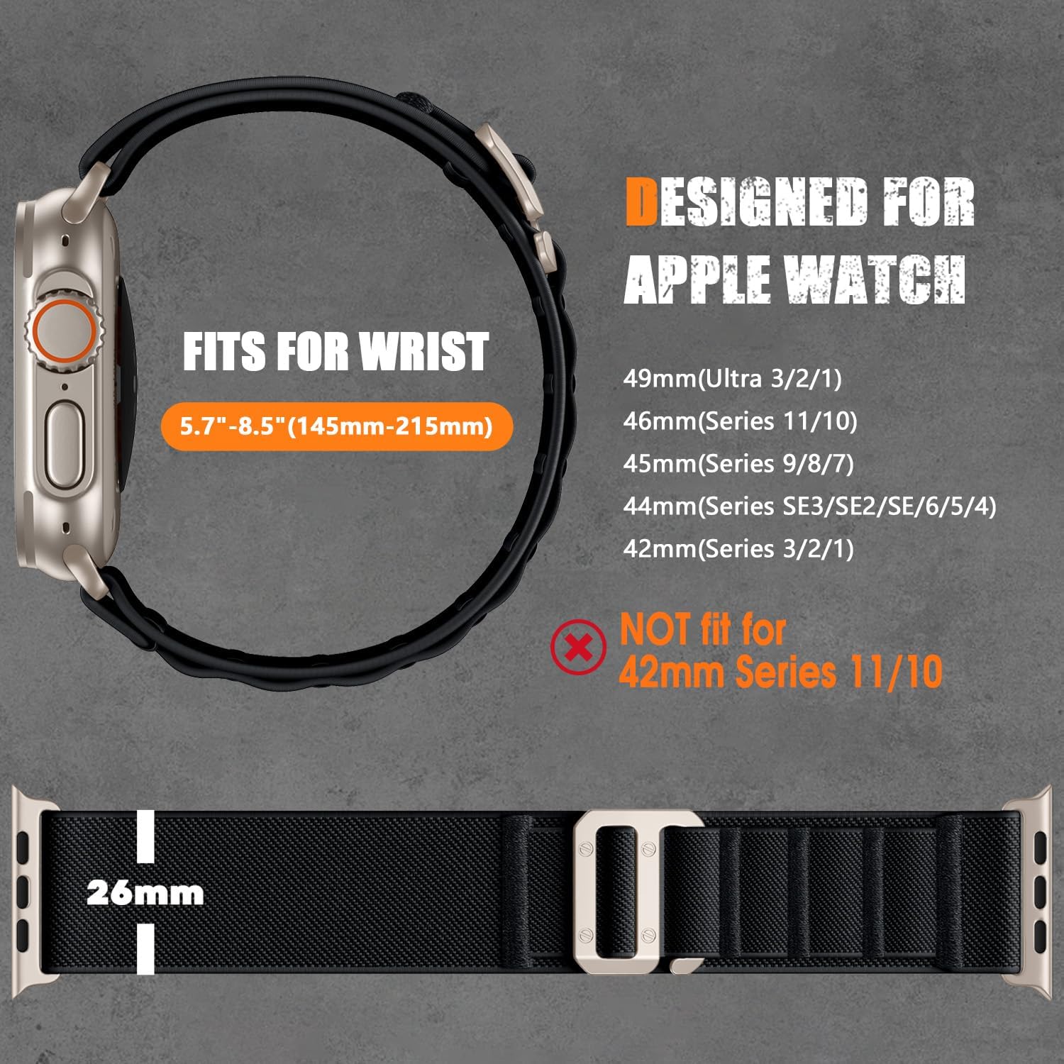 Thumbnail 4 de Bandletic Nylon Strap for Apple Watch Ultra