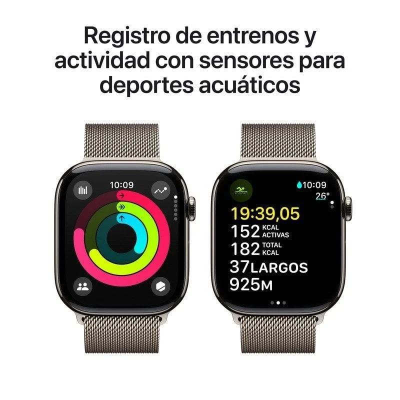 Thumbnail 2 de Apple Watch Series 10 GPS + Cellular 46mm Titanio Natural: rendimiento avanzado en salud, deporte y conectividad