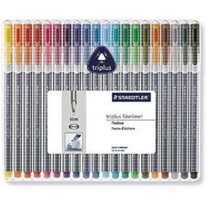 Detalle de Rotuladores Staedtler Triplus Color 20 Unidades – Estuche regalo, color y comodidad para escribir y dibujar