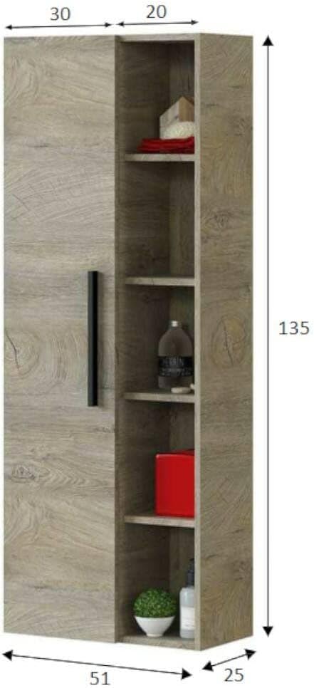 Detalle de Dmora LosAngeles Colonna bagno 51x25x135 cm