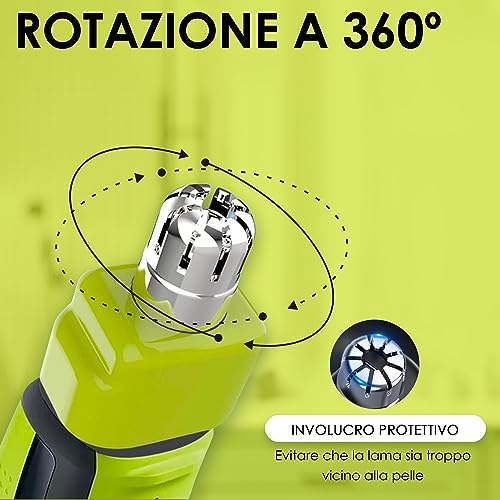 Thumbnail 1 de One Blade Lame per Naso e Orecchie compatibile con OneBlade – Rotazione a 360° e Pulizia Facile di RE-WECHSEL