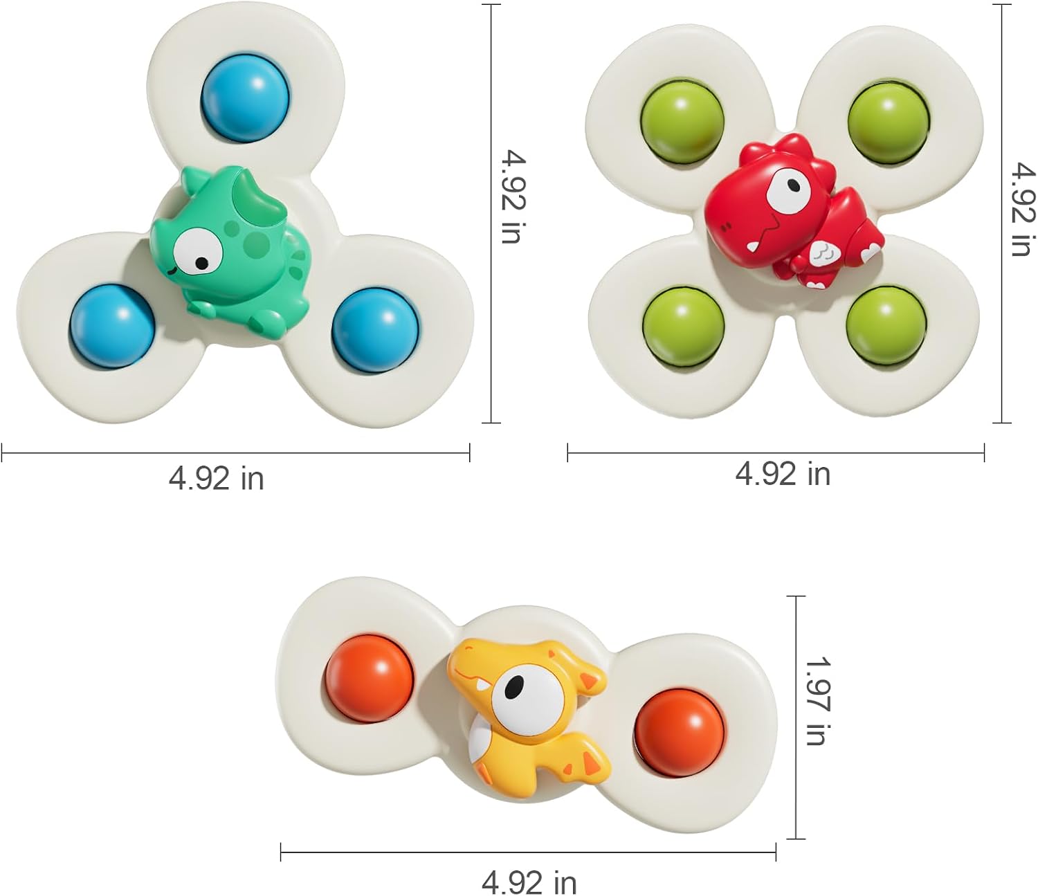 Detalle de CalfQueen Suction Cup Spinner Toy for Ages 1–3