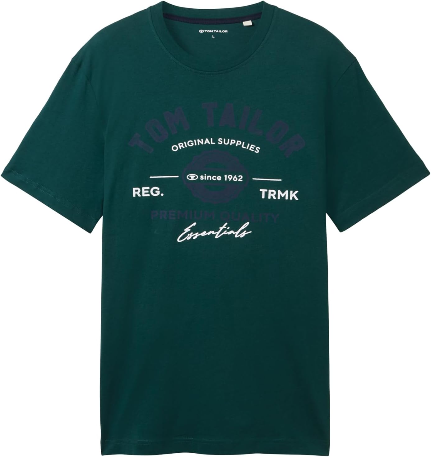 Thumbnail 4 de TOM TAILOR Herren T-Shirt aus Baumwolle mit Logo-Print (Regular Fit)
