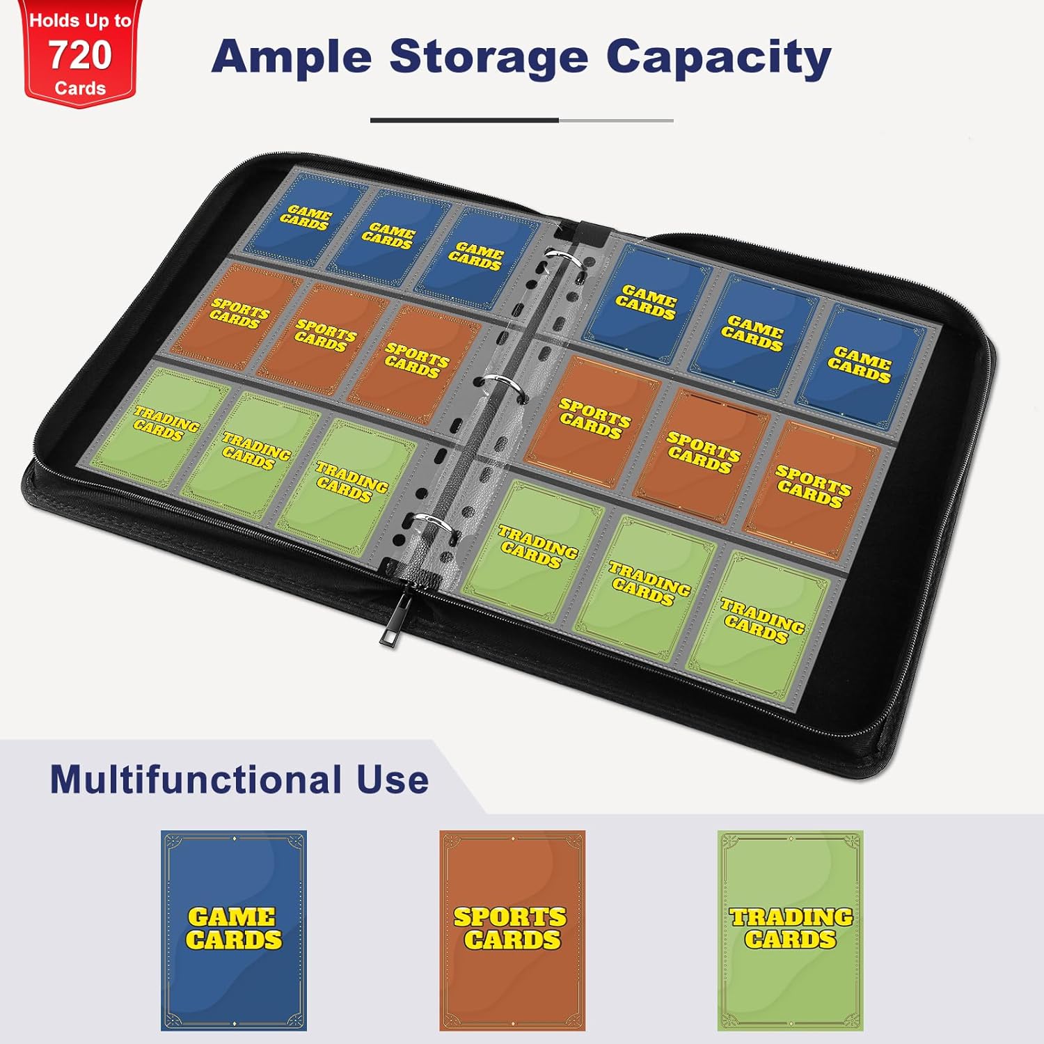 Thumbnail 3 de Mlikero 9-Pocket Trading Card Binder 📦