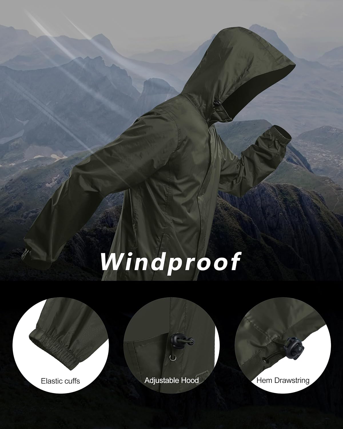 Thumbnail 3 de Outdoor Ventures Packable Rain Jacket
