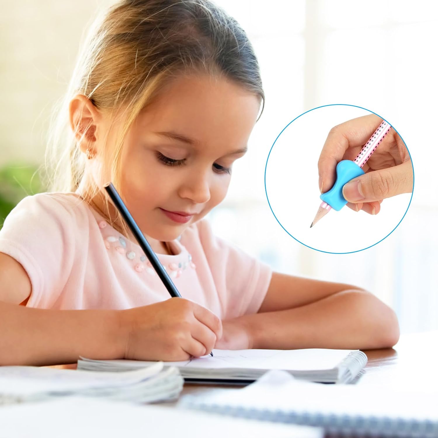 Thumbnail 6 de Vicloon Impugnatura Matita Bambini, 12 pezzi ergonomici per grip della penna (silicone), multicolore