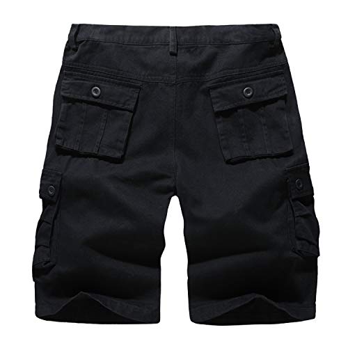 Thumbnail 2 de APTRO Mens Cargo Combat Shorts CS05 42 Black