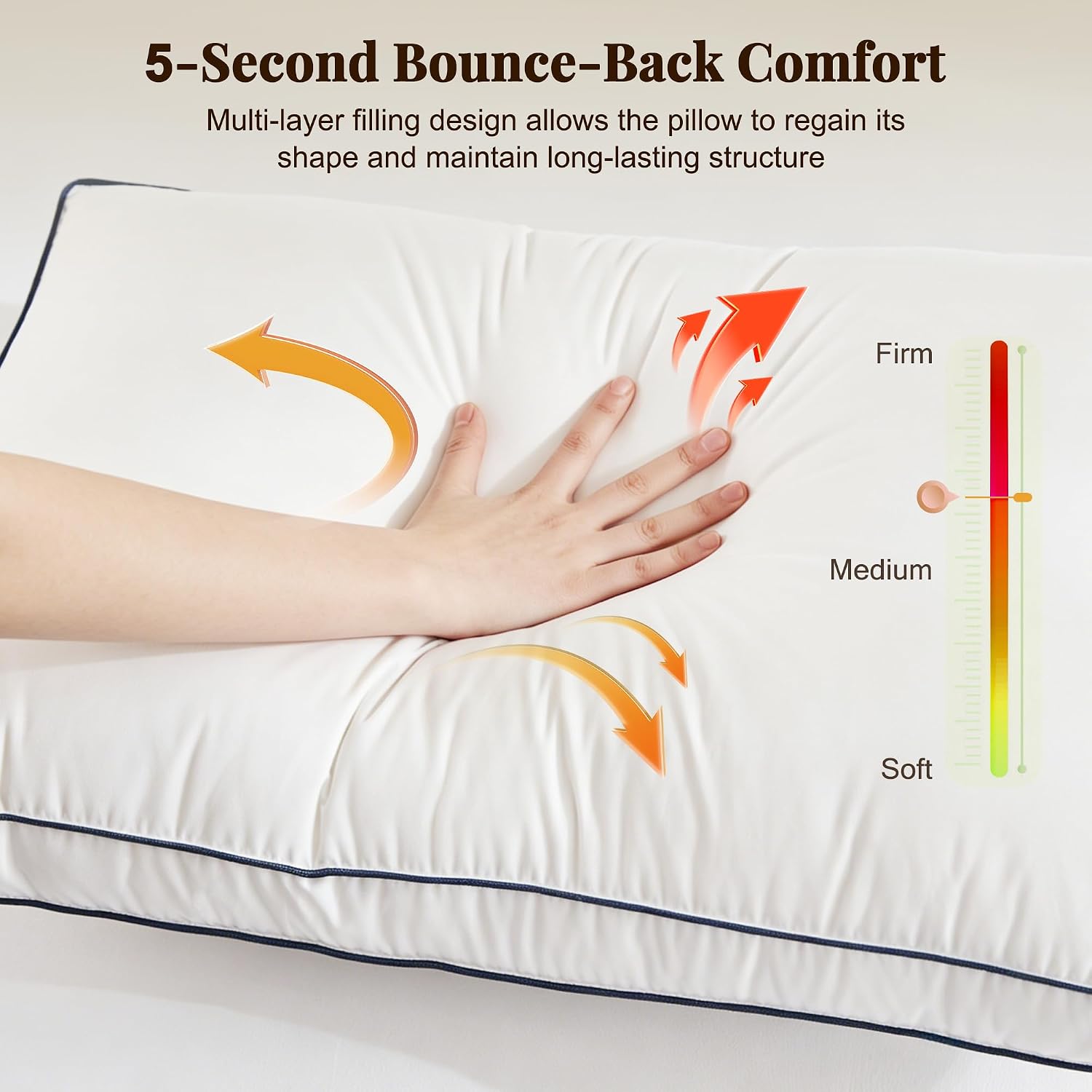 Detalle 2 de Goose Feather and Down Pillows, King Size