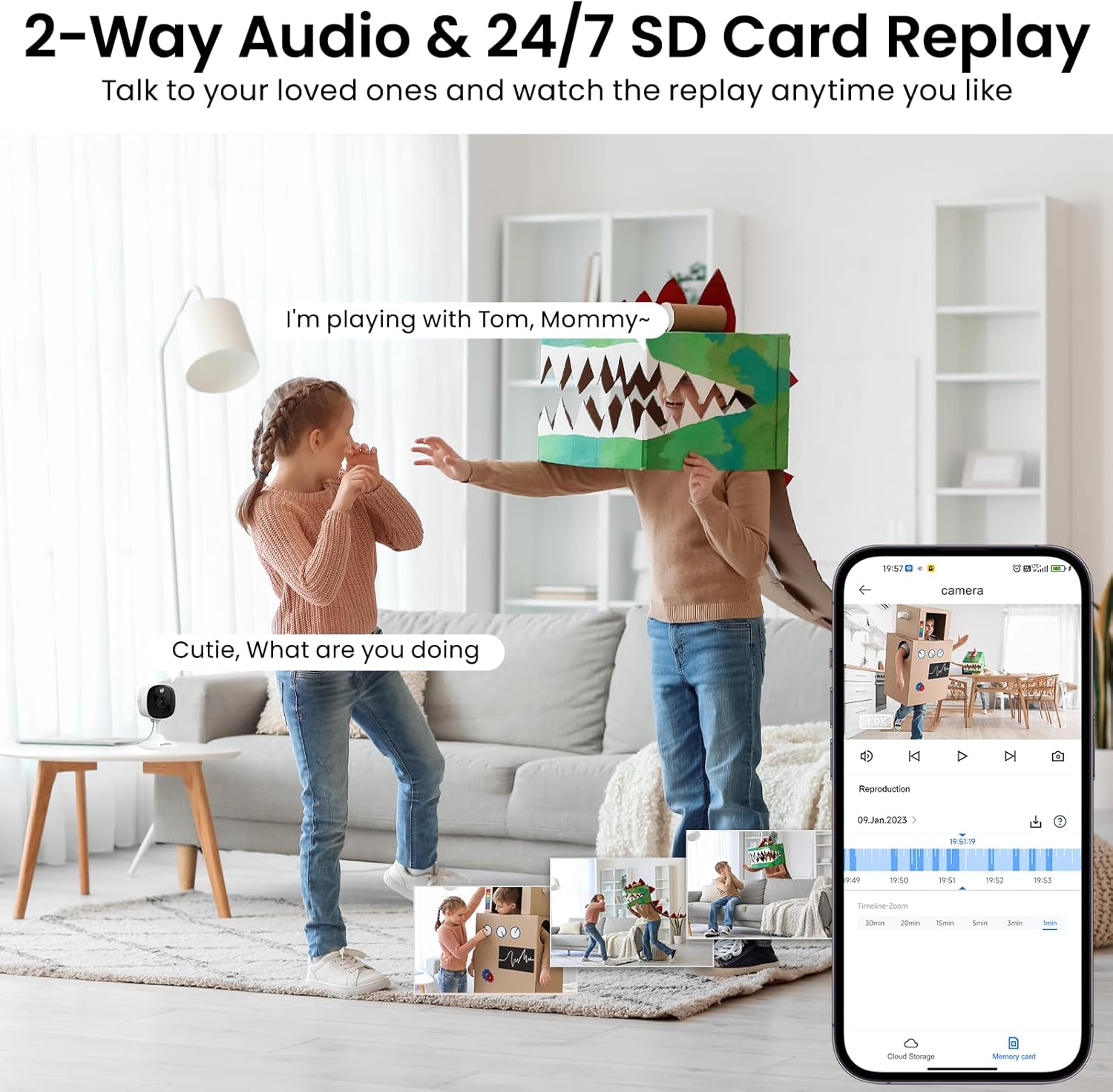 Thumbnail 6 de AOQEE C1 2K Home Security Camera 2-pack