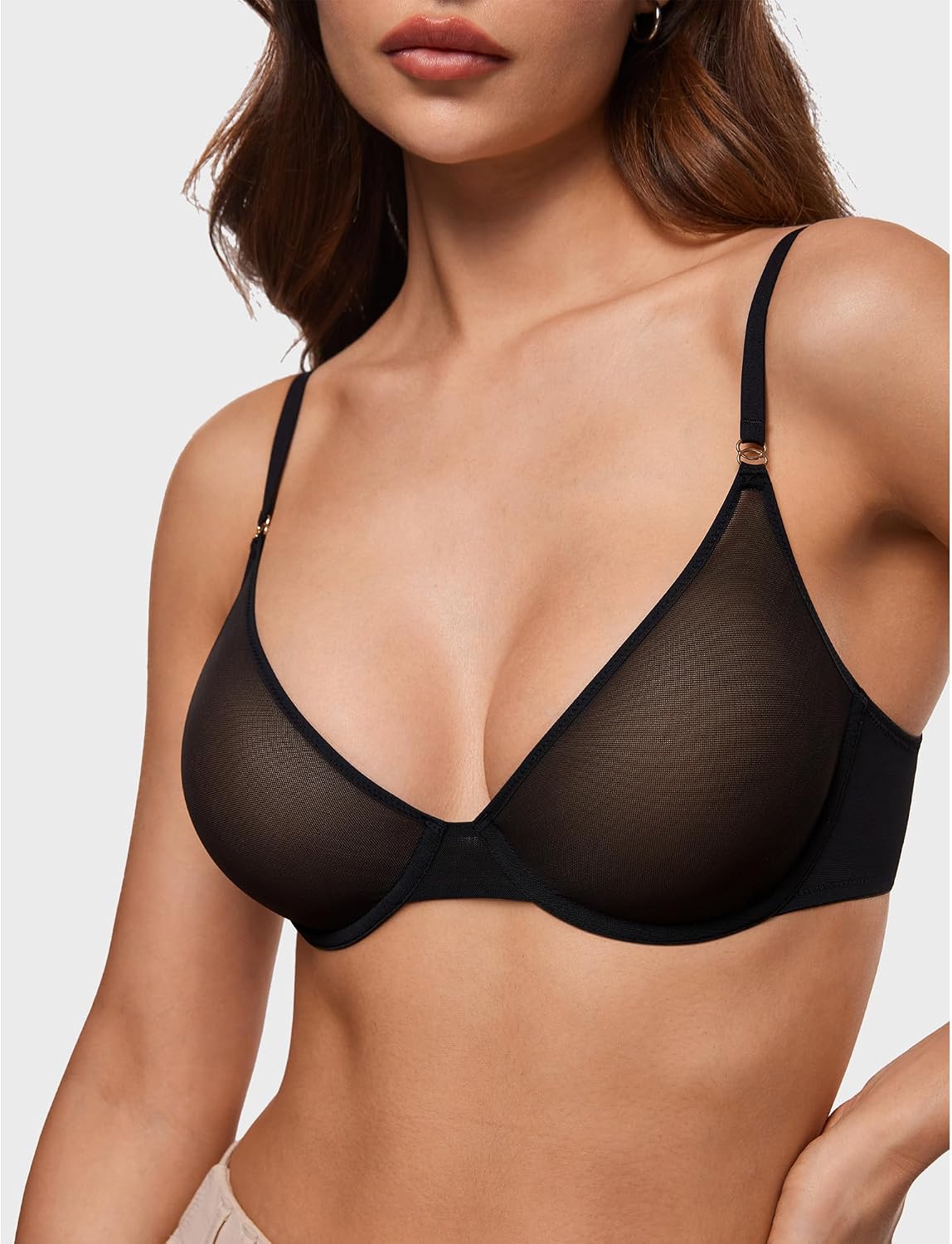 Detalle 2 de INLYRIC Soutien Gorge Transparent Décolleté Plongeant 🎀