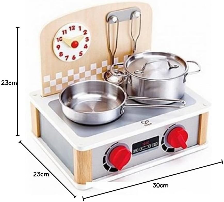 Thumbnail 5 de Hape 2-in-1 Küchen- und Grill-Set – realistisches Rollenspiel Holzspielzeug für Kinder ab 3 Jahren
