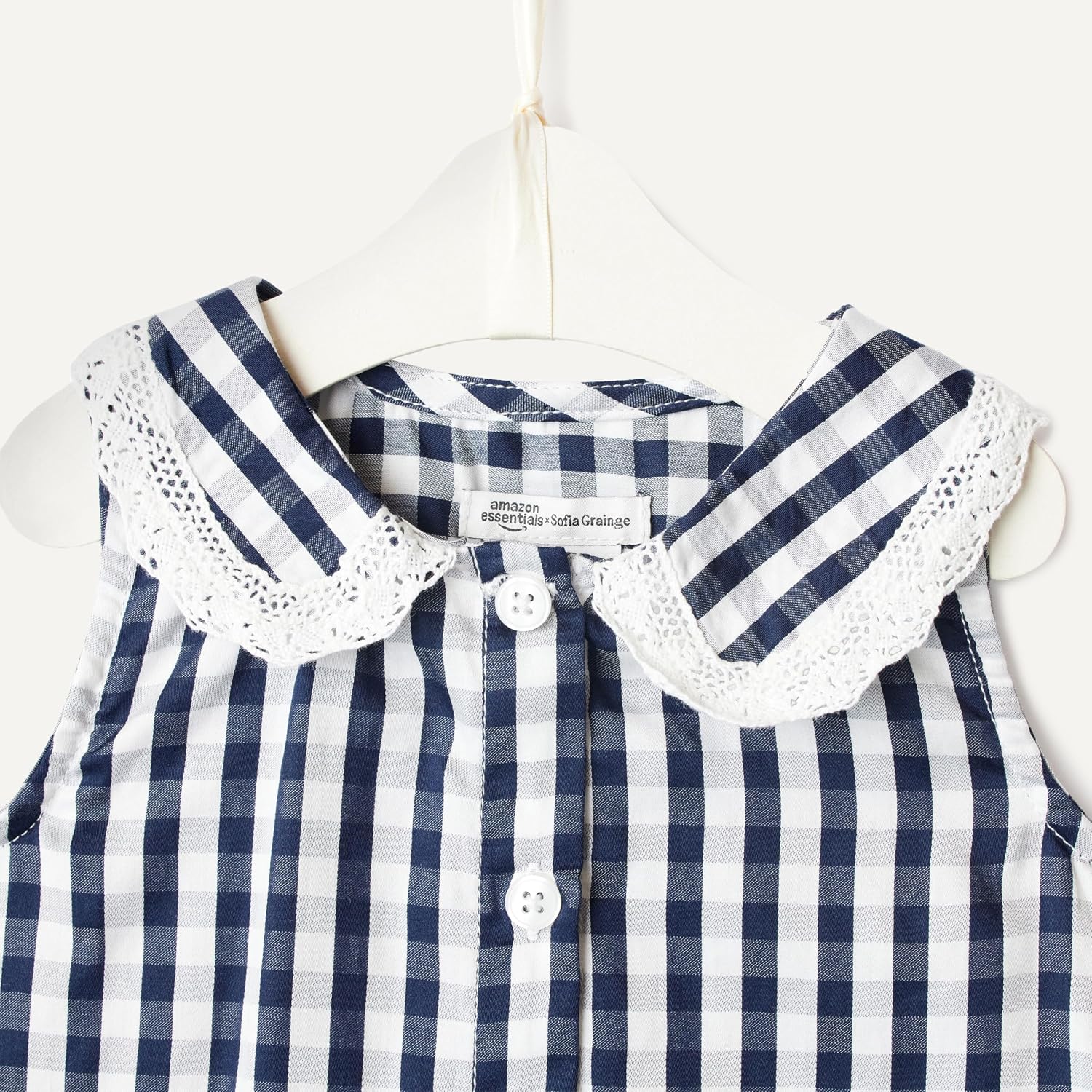 Detalle de Amazon Essentials x Sofia Grainge Mädchen Spielset – Baumwollsatin mit ärmellosem Oberteil und Hose