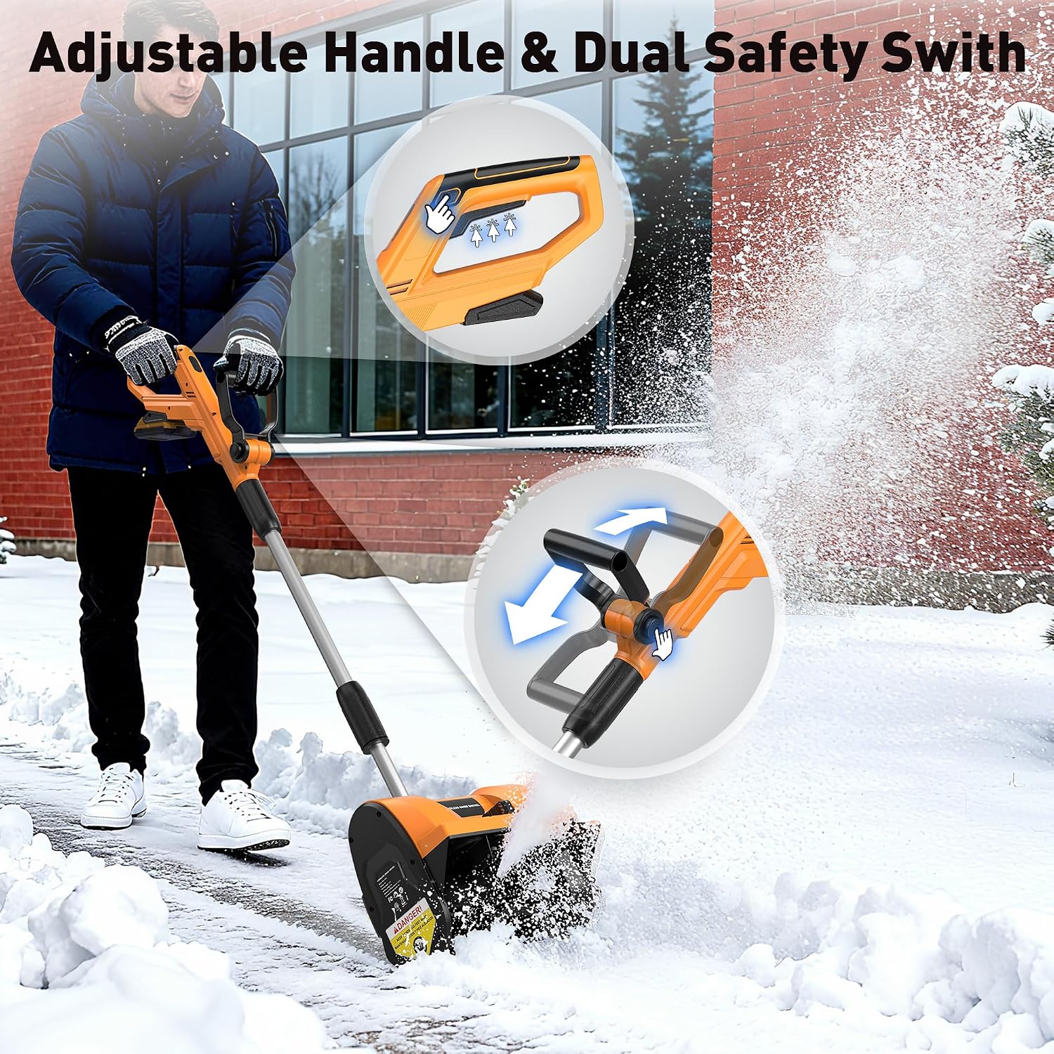 Thumbnail 4 de Wireless 12-inch snow shovel with directional plate