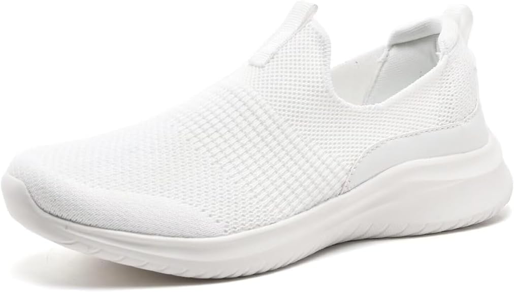 Detalle de TIOSEBON Damen Walking Tennisschuhe – Strick, Leichtgewicht, Slip-On mit atmungsaktivem Mesh