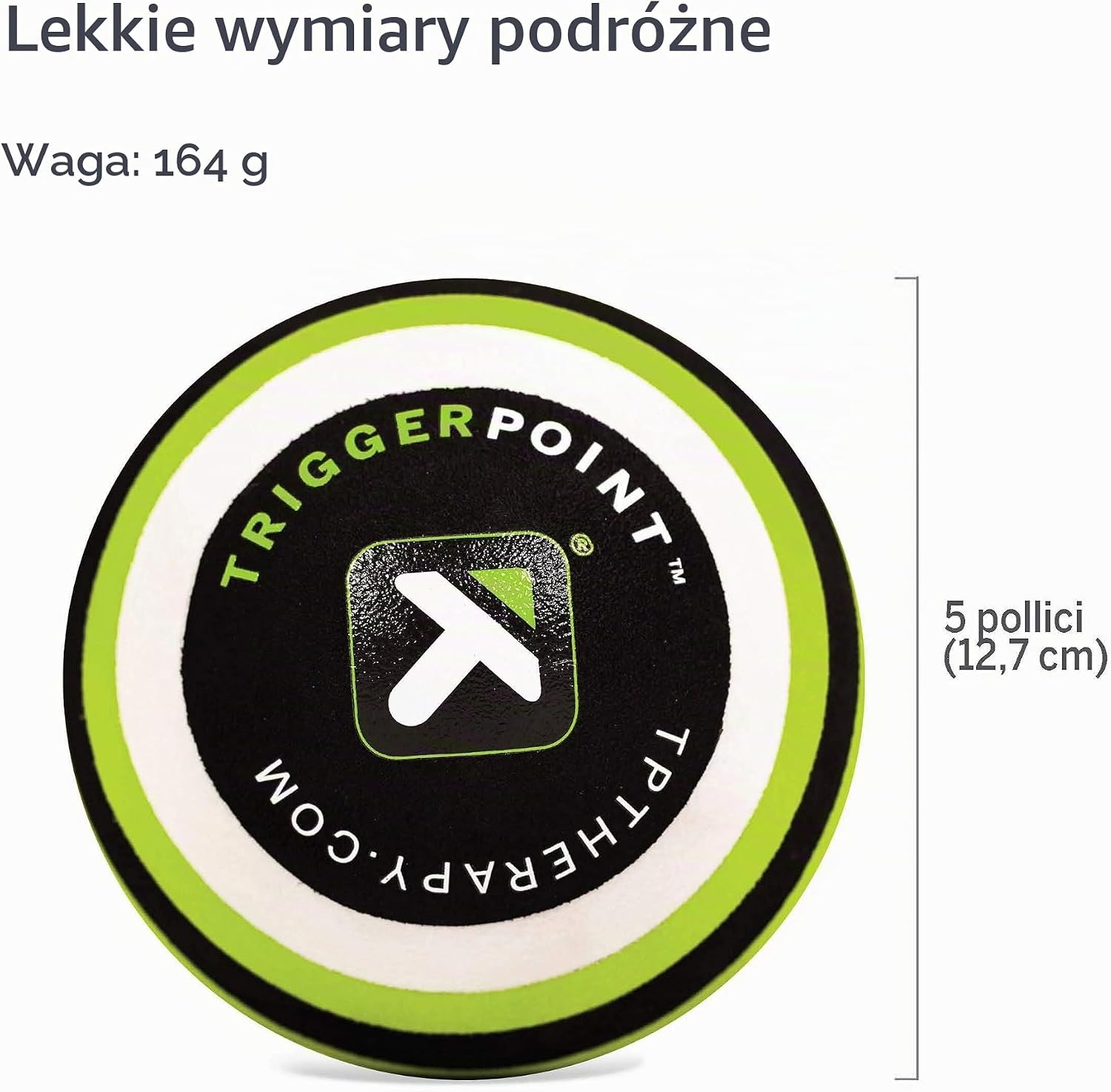 Detalle de TriggerPoint MB5 – podwójna piłka do masażu z pianki EVA do regeneracji mięśni