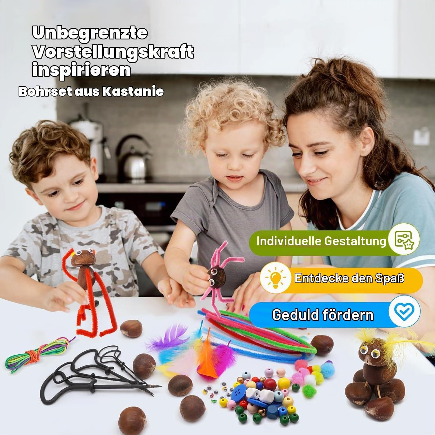 Thumbnail 4 de Kastanienbohrer Set von Realoutlet – Bastelset für Kinder mit Kastanienhalter