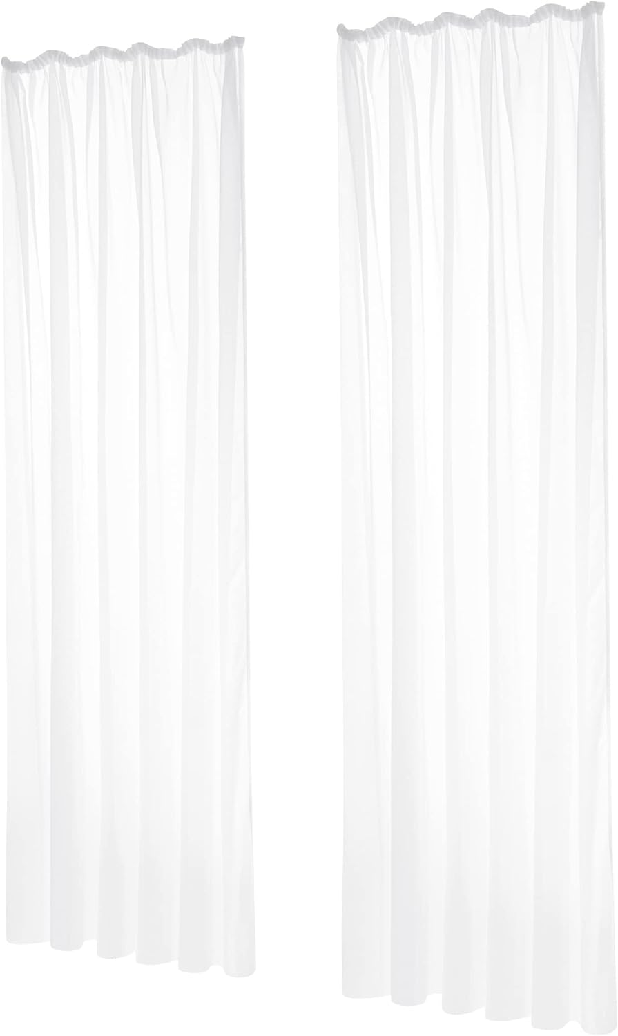 Thumbnail 5 de Deconovo Cortinas Translucidas Decorativas 2p 140x145cm Blanco 🏠