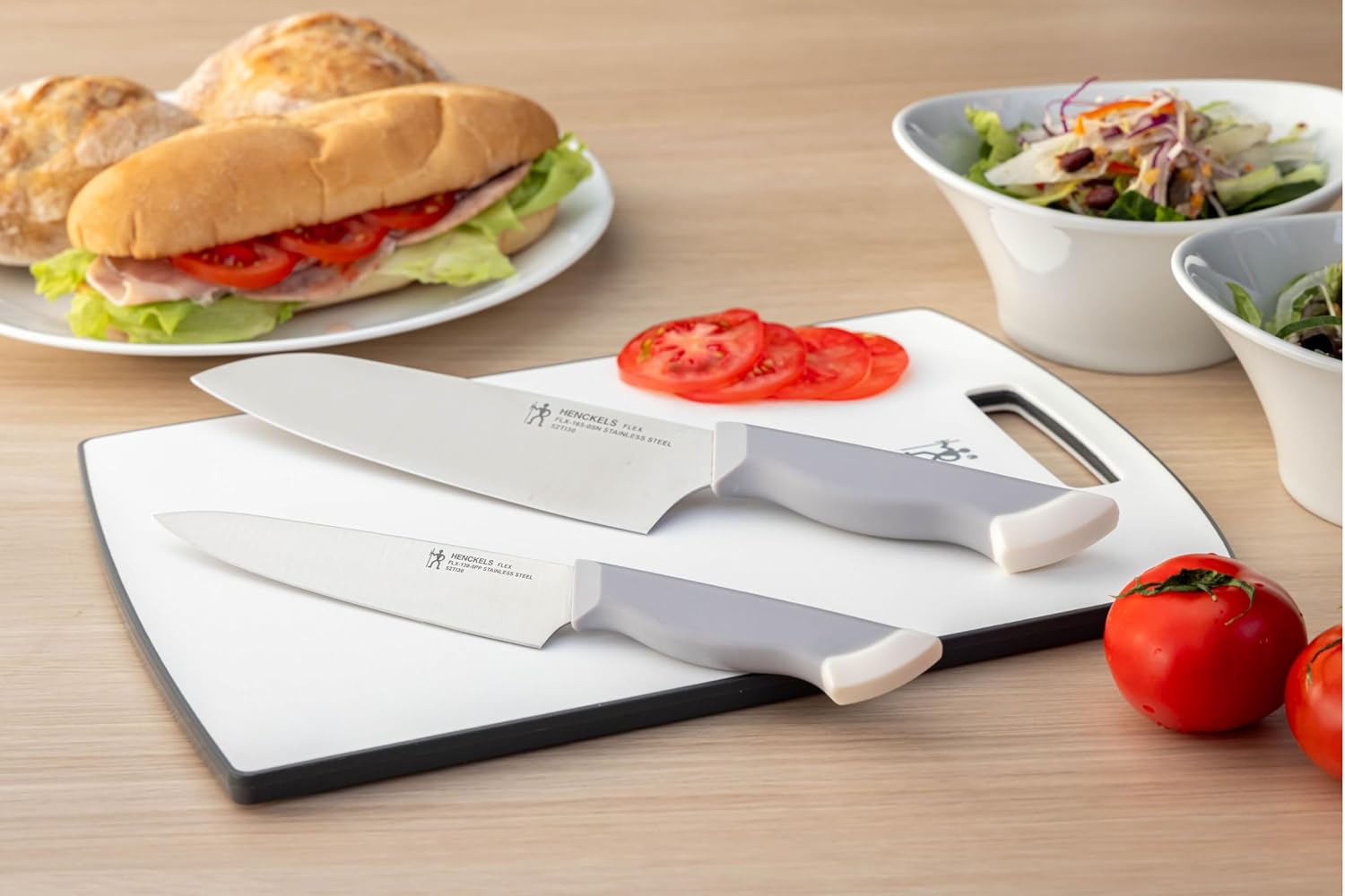 Detalle 2 de ヘンケルス Flex Z1033-674 ペティナイフ 130mm 食洗機対応・TPRグリップ