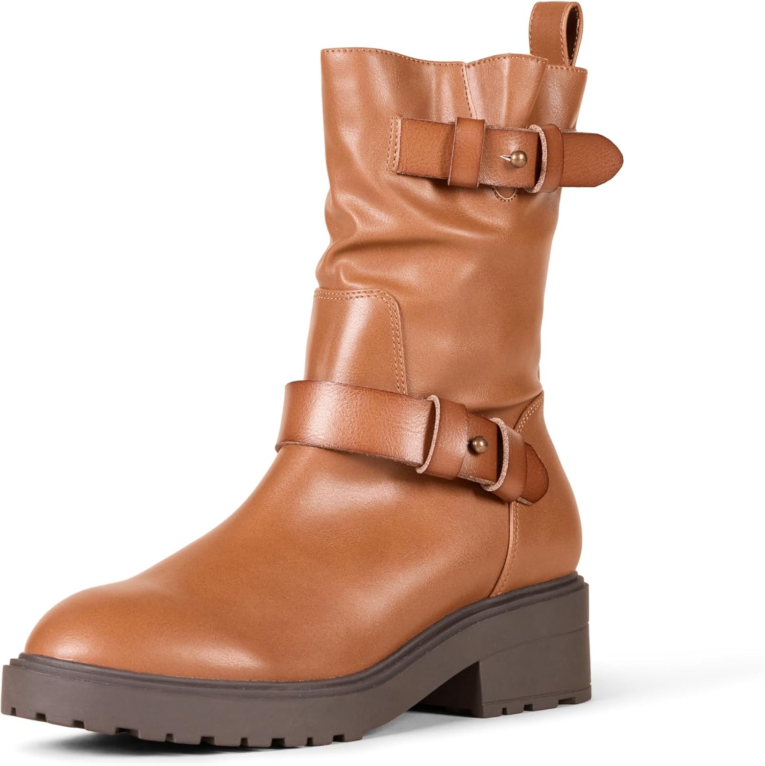 Thumbnail 6 de Amazon Essentials Damen halbhohe Bikerstiefel – bequeme Schnitte mit Innenreißverschluss