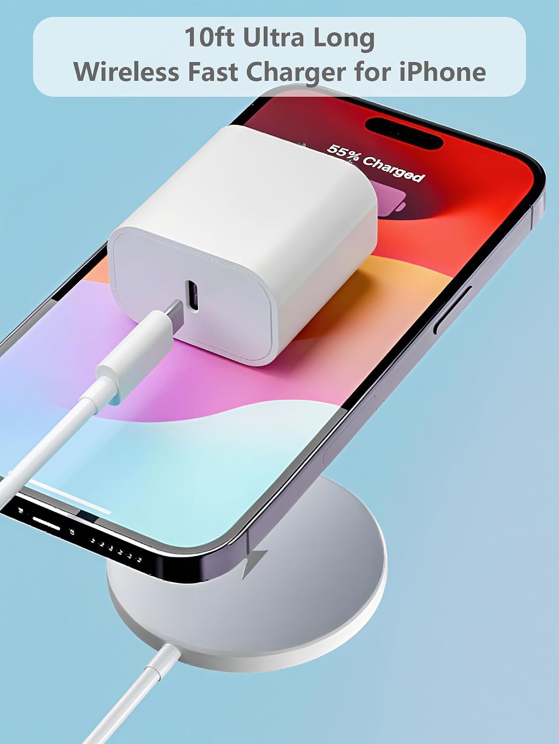 Detalle de Magnetic Wireless Charger for iPhone Fast Charging 2Set