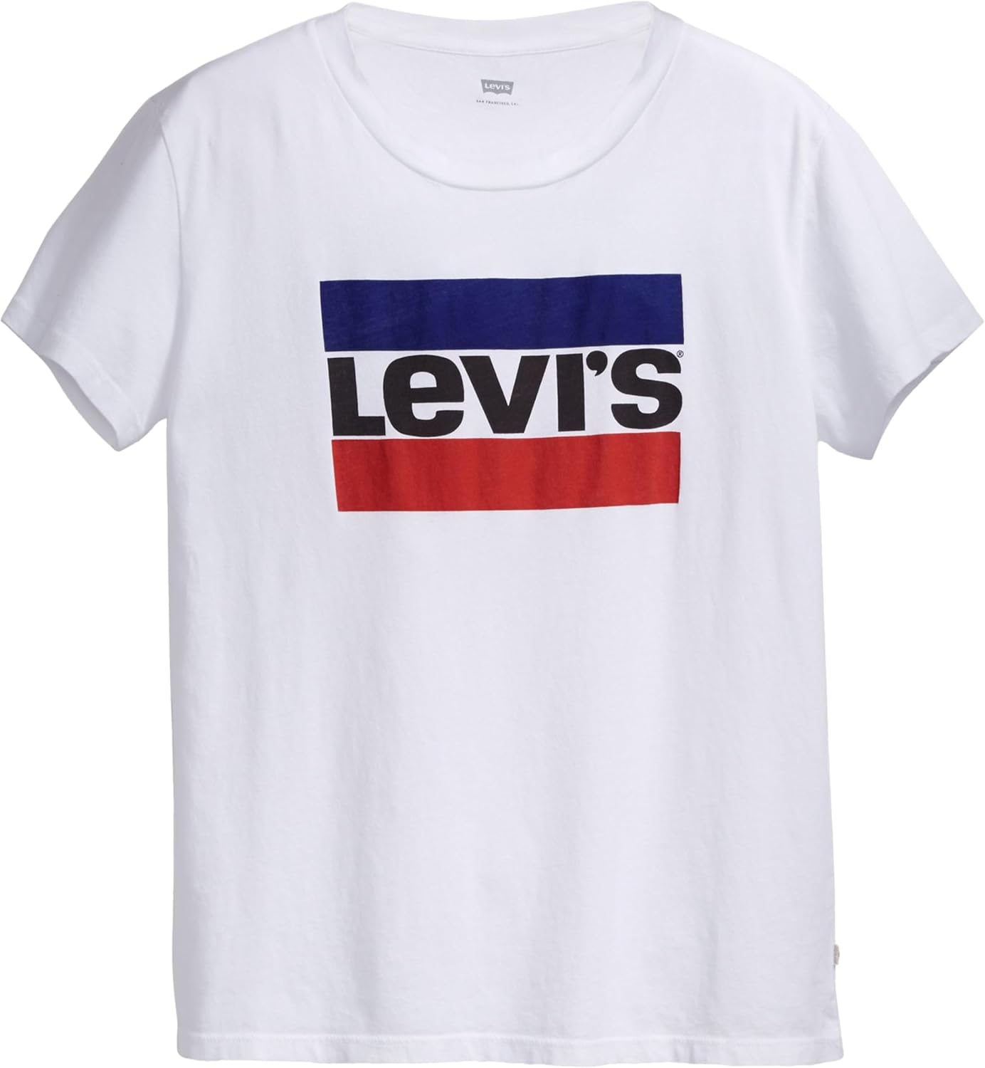 Detalle de Levi's The Perfect Tee Donna White M - T-shirt sporty dal taglio regolare
