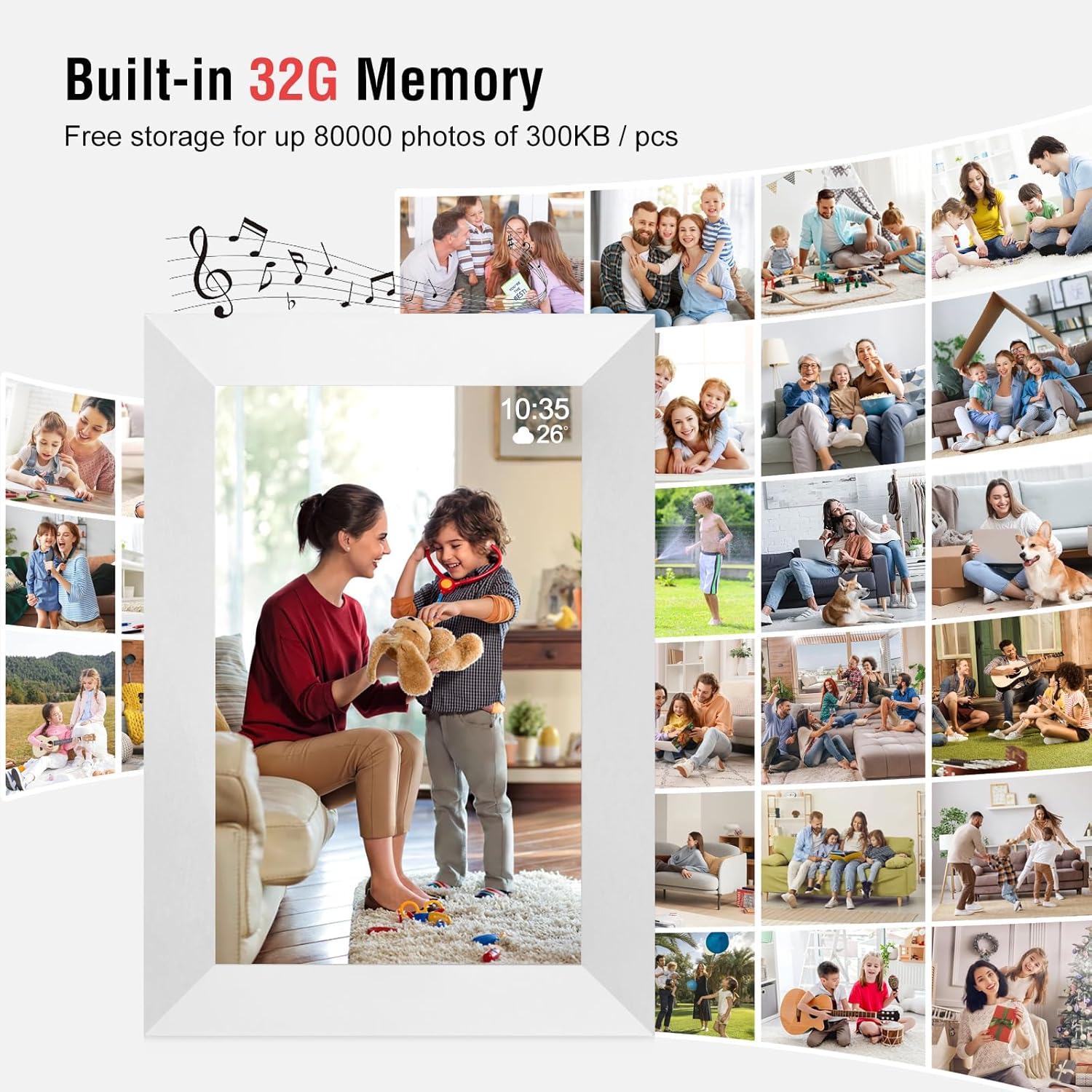 Thumbnail 5 de 10.1 Inch WiFi Digital Picture Frame