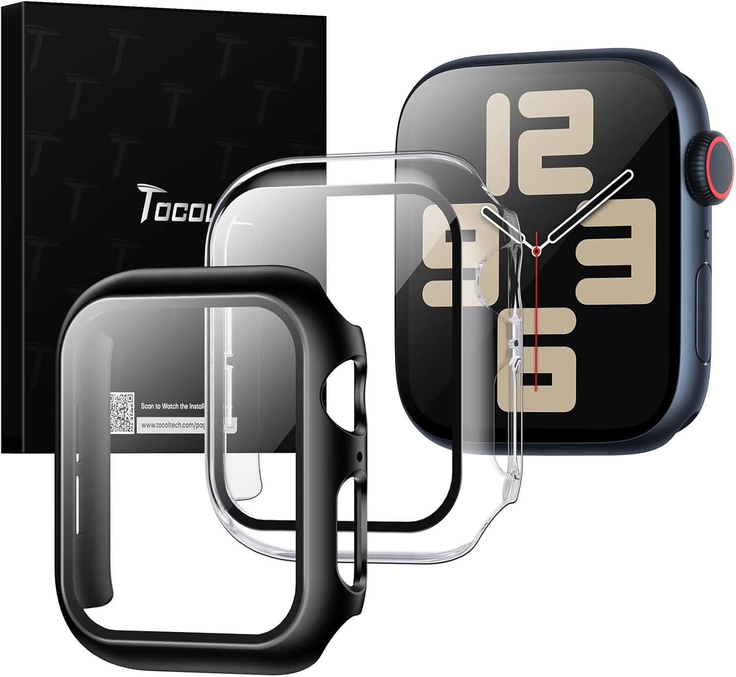 Thumbnail 6 de TOCOL 2 Pack Apple Watch Ultra 49mm screen protector and case