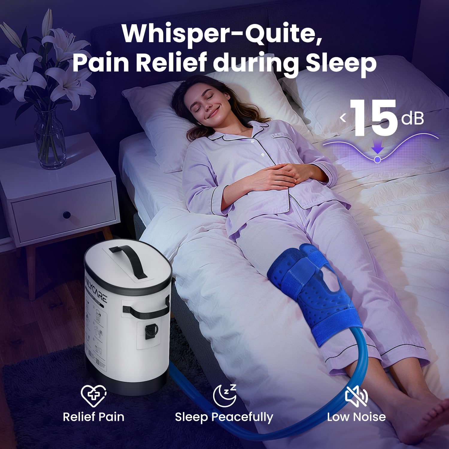 Thumbnail 3 de ONLYCARE Cold Therapy Machine with Large Pad for Post-Surgery Recovery