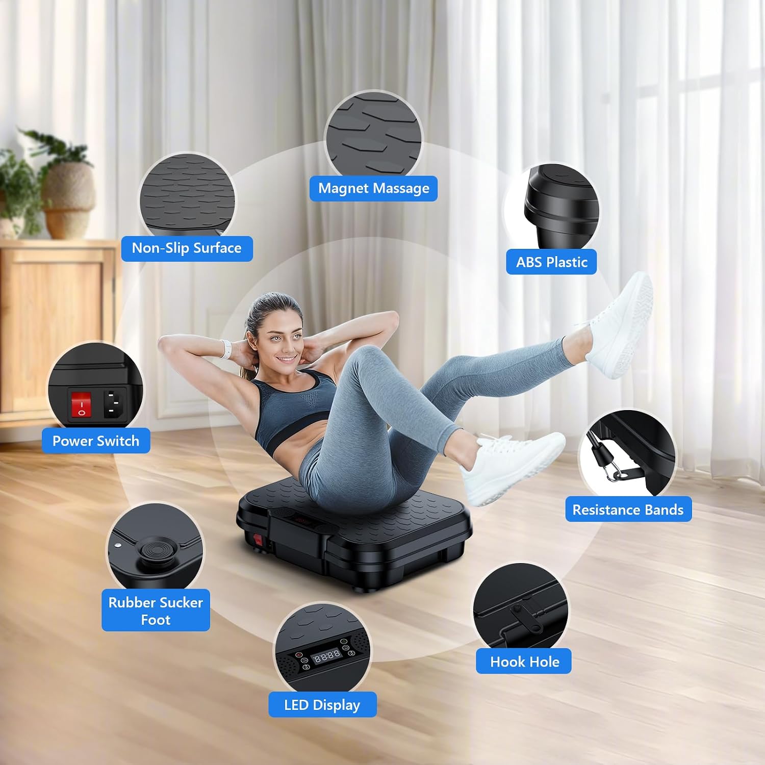 Detalle 2 de Trekora Vibration Plate 330 lb Capacity