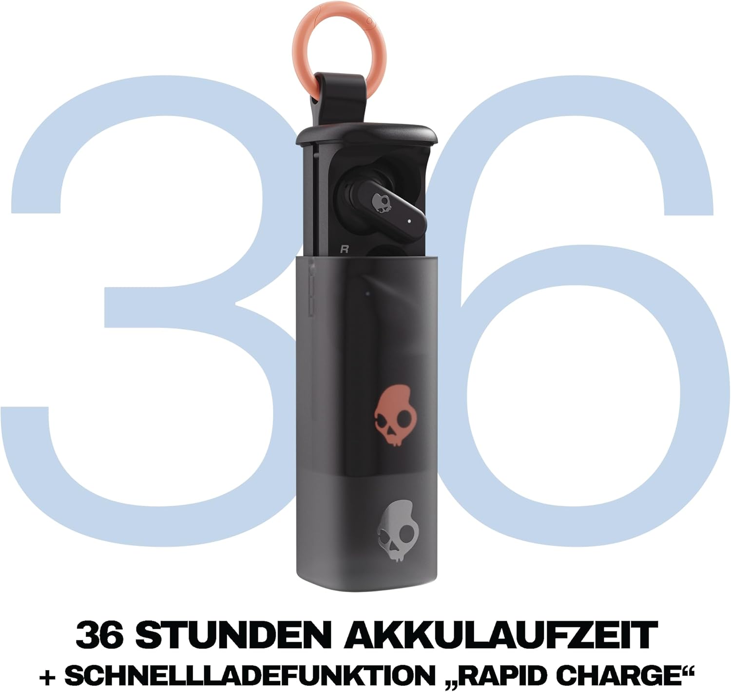 Thumbnail 1 de Skullcandy Dime Evo True Black In-Ear Wireless-Kopfhörer (bis zu 36 Std., Bluetooth, Mikro)