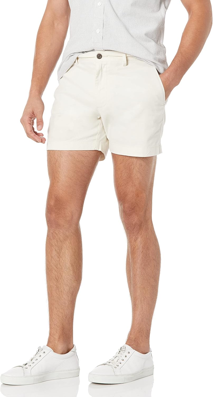 Thumbnail 4 de Amazon Essentials Herren Slim-Fit Stretch-Chinoshorts ohne Bundfalten, 13 cm (leichte Oxford-Baumwolle)