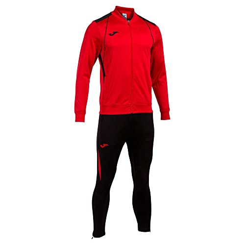 Detalle de Chándal Joma para hombre rojo y negro, talla L