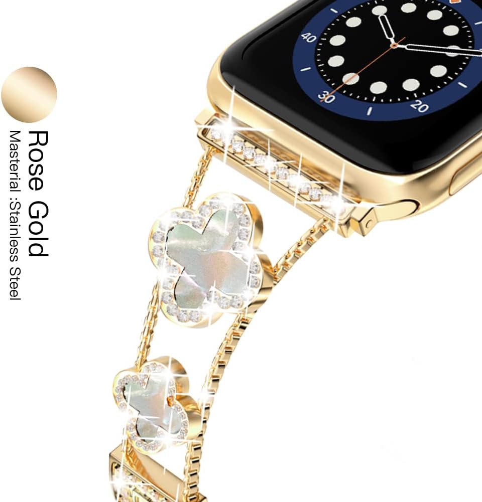 Detalle de Musk-MSKR Diamond Apple Watch band 5.3-7.5 in