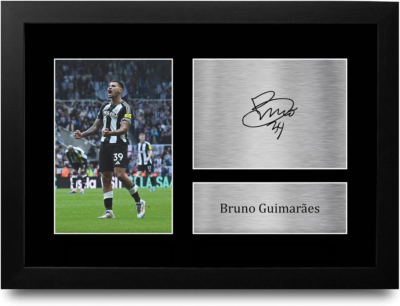 Thumbnail 5 de Bruno Guimaraes Newcastle United signed autograph A4 portrait picture print