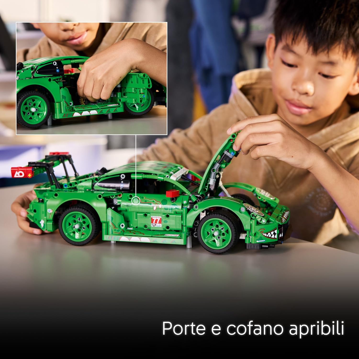 Detalle de LEGO Technic Auto Porsche 911 GT3 R Rexy AO Racing 42224 –Macchina da assemblare per ragazzi dai 11 anni