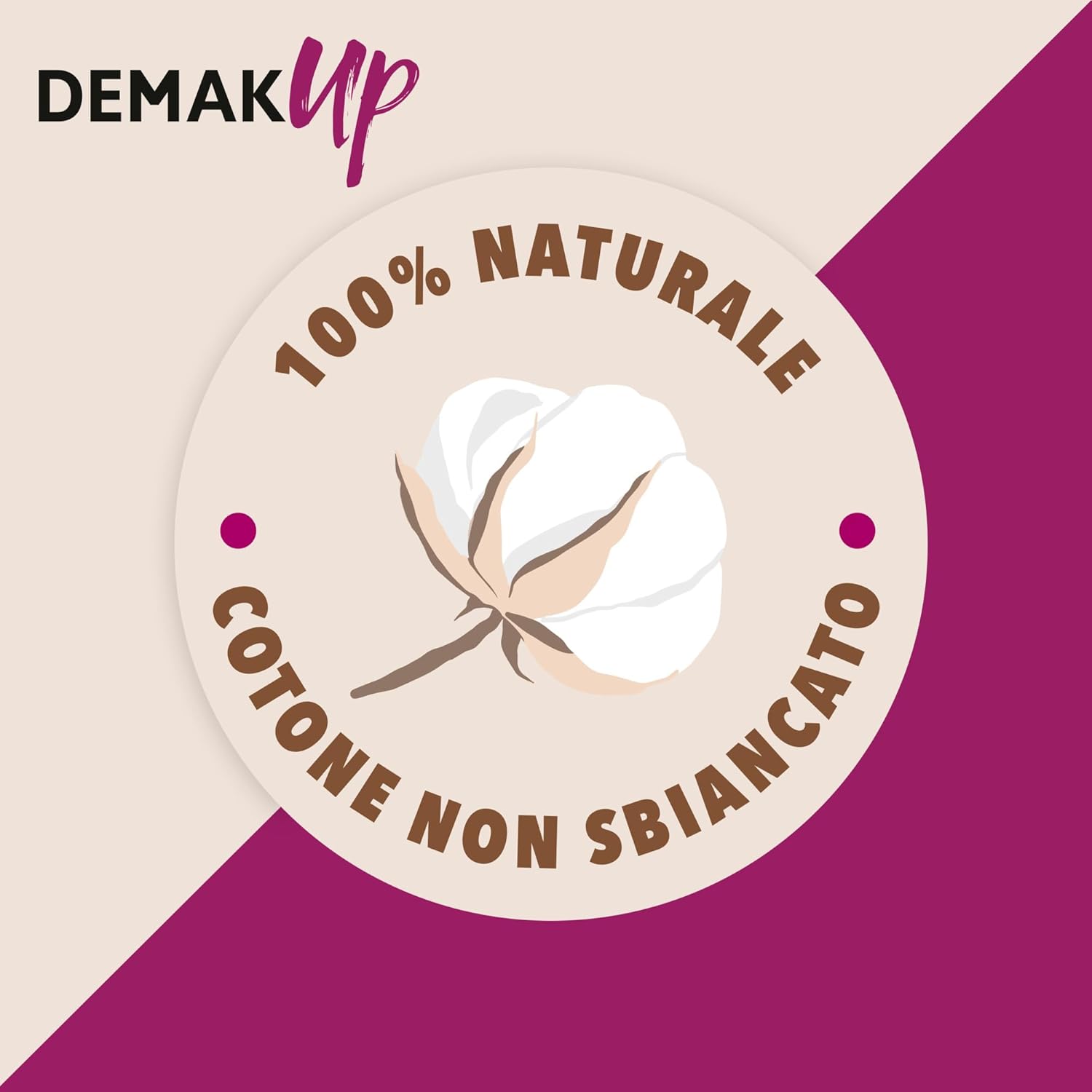 Detalle de Demak'up Expert dischetti struccanti in cotone Maxi – 4 confezioni da 70 pezzi (280 dischetti)