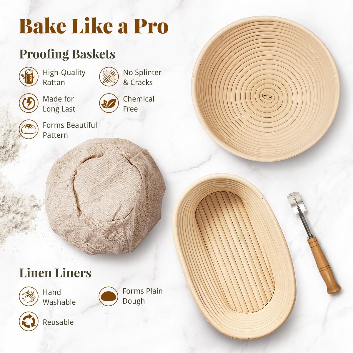 Thumbnail 1 de BAVIFY Sourdough Starter Kit 10" 🍞