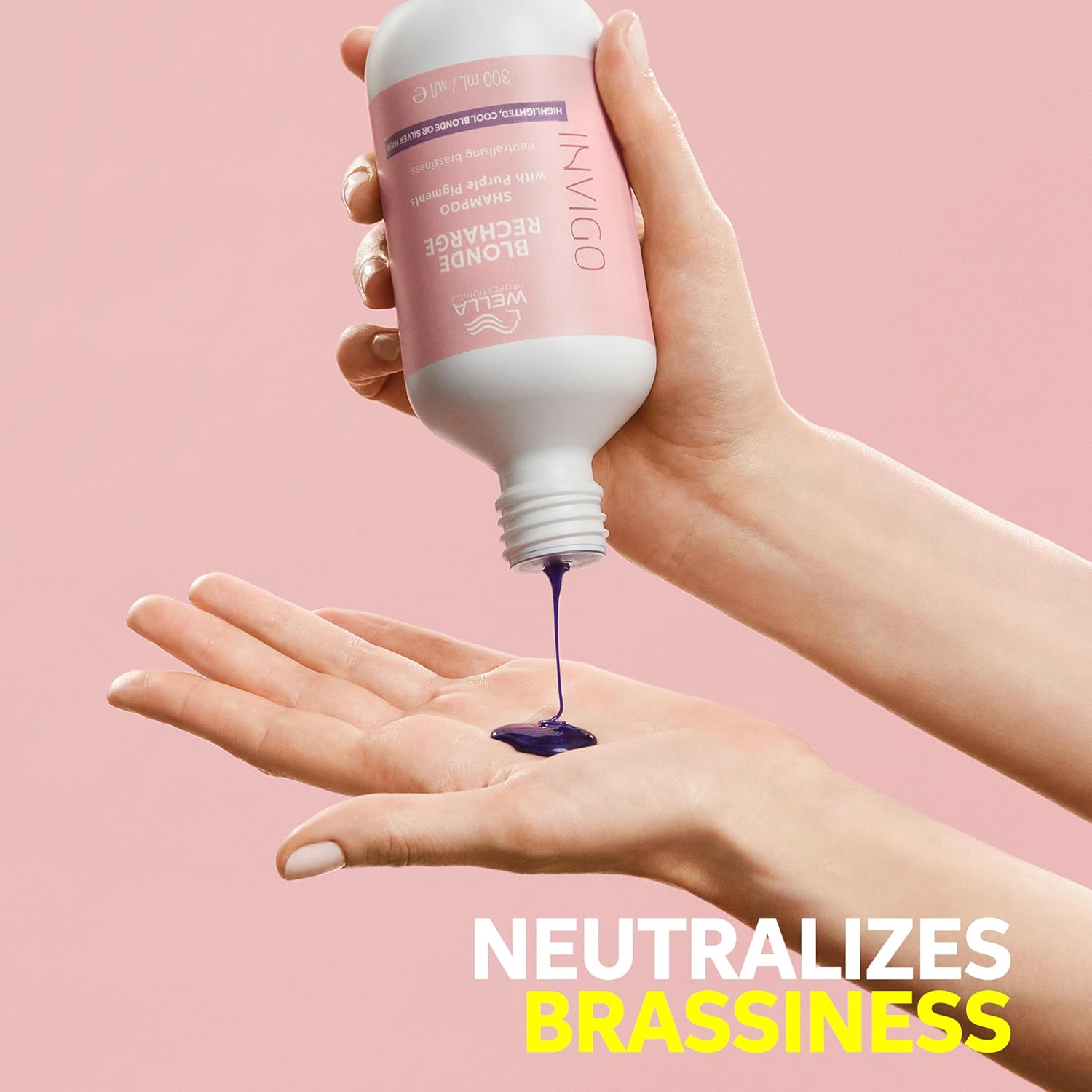 Thumbnail 1 de Wella Professionals Invigo Blonde Recharge Purple Shampoo – colour protection for blonde hair with Vitamin E