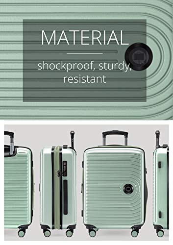 Detalle 2 de HAUPTSTADTKOFFER Mitte: Equipaje de Mano 55x40x23 cm con Ruedas, TSA y carcasa rígida en Menta