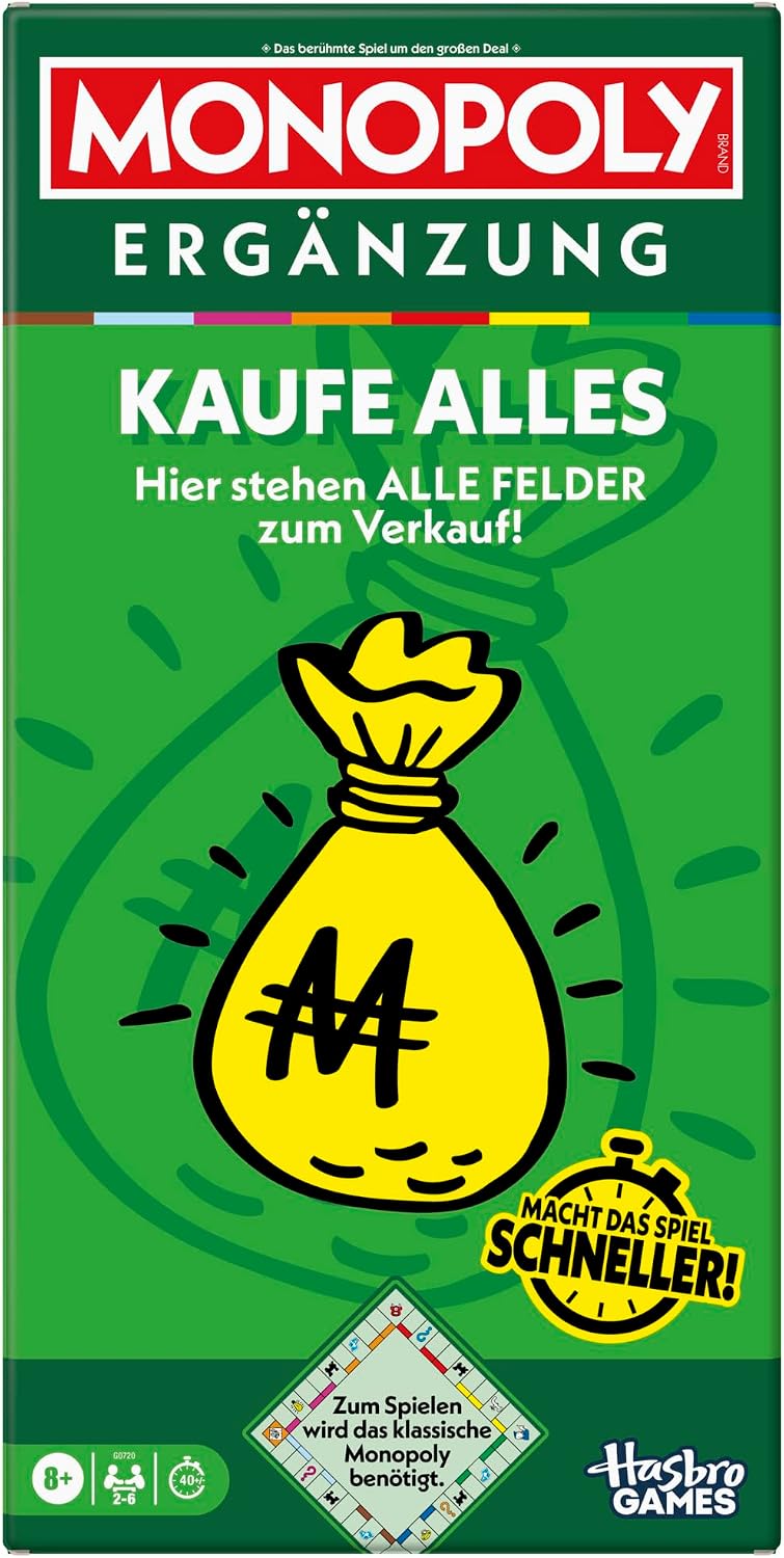 Detalle de Monopoly ERGÄNZUNG Kaufe Alles 40 Min. 🎲